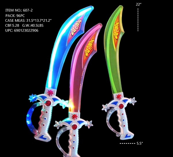 LED 22' Sword-Curved 'SWORD' Blade
