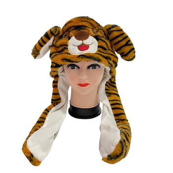Plush Hat-LED Tiger w/moving ears