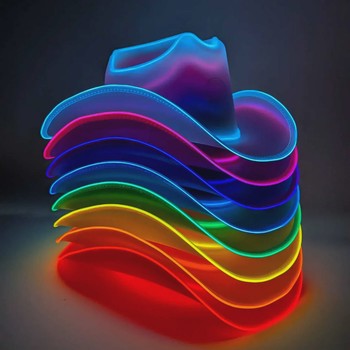 Neon Cowgirl Hat Light up